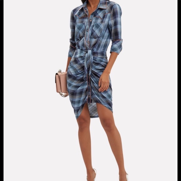 Veronica Beard Dresses & Skirts - Veronica Beard Sierra plaid blue shirt dress